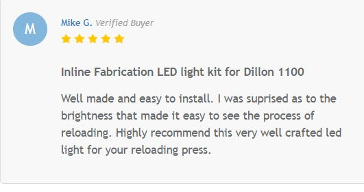 Skylight™ LED lighting system for Dillon RL & Super 1050, RL 1100 and CP 2000 presses (RL1050, Super1050, RL1100, CP2000)