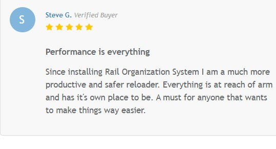 InLine Rail wall organizer system. 32" rail.