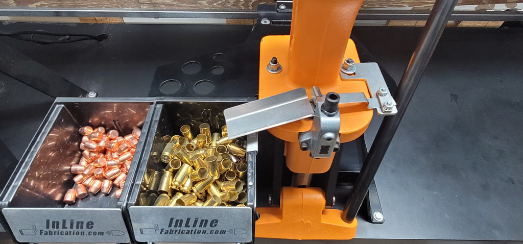 Case ejector system for Lyman All American 8 turret press