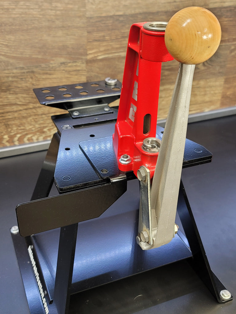 Output bin bracket for 2018 LEE Value turret, 2018 PRO1000, LEE Reloader press.