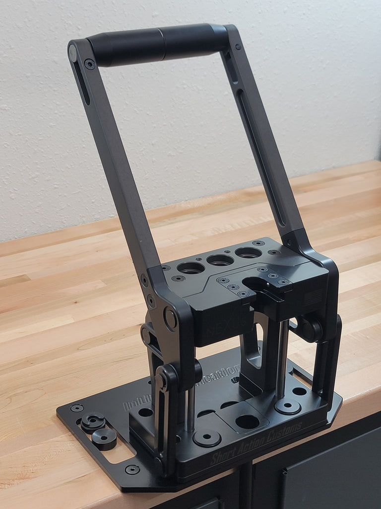 Benchplate for Short Action Customs Nexus press. SAC