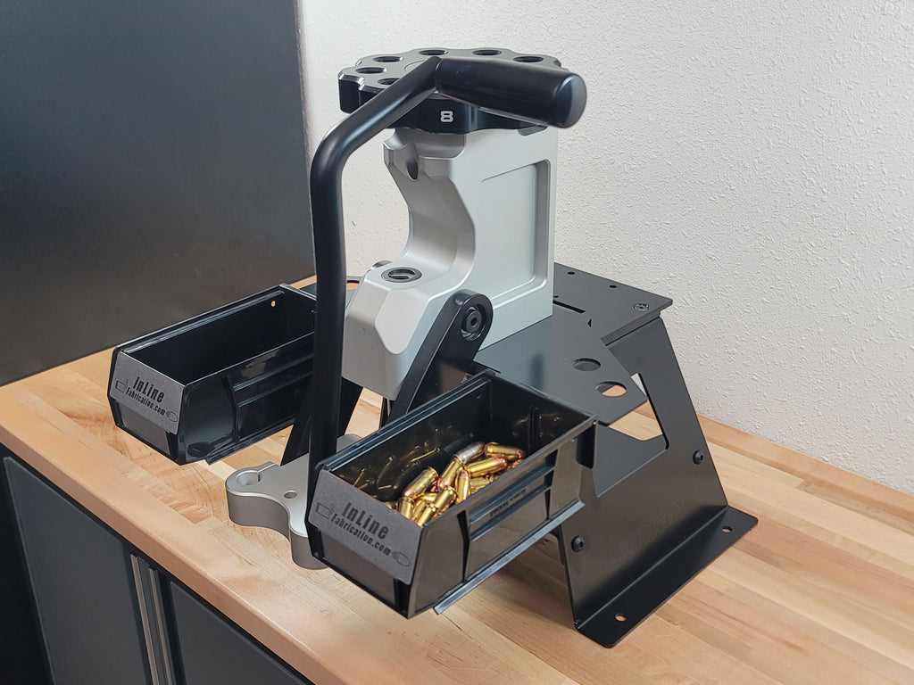LYMAN universal press stand to InLine Fab Quick change conversion base plate (Only used to convert your factory Lyman universal press stand to accept InLine Fab quick change top plates)