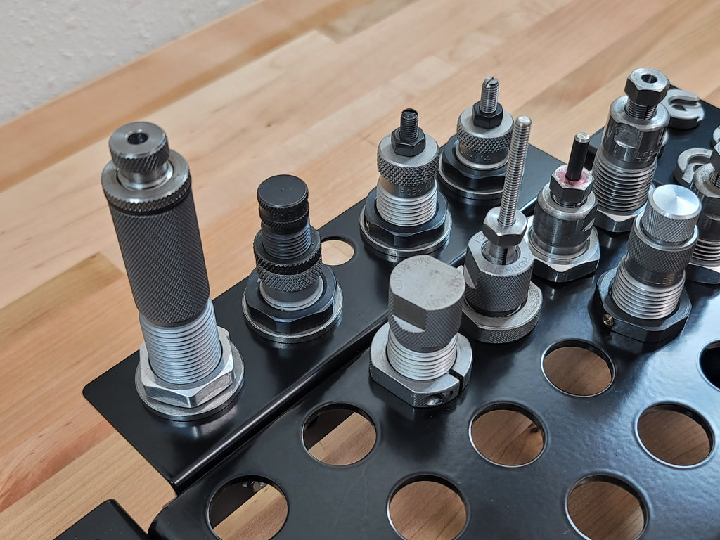 Benchtop Series Die Storage Rack for Hornady LNL (Lock-N-Load) bushings 1-3/16" holes