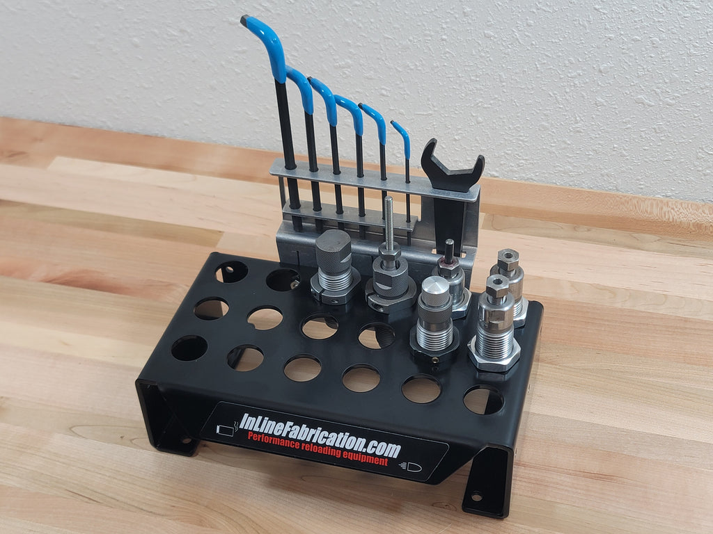 Benchtop Series Die Storage Rack for Hornady LNL (Lock-N-Load) bushings 1-3/16" holes