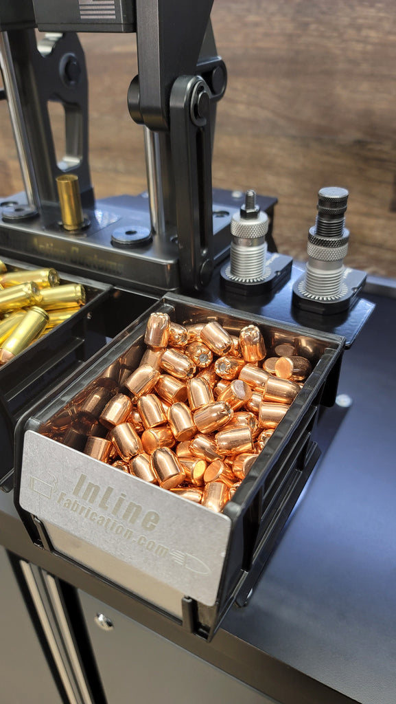 Triple bin sidebin for SAC Nexus press w/ (3) black bins & (3) bin barriers