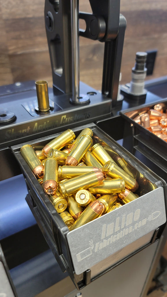 Triple bin sidebin for SAC Nexus press w/ (3) black bins & (3) bin barriers