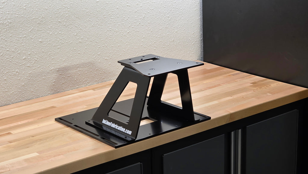 "Railplate" mounting solution for benches with embedded Rails / T tracks