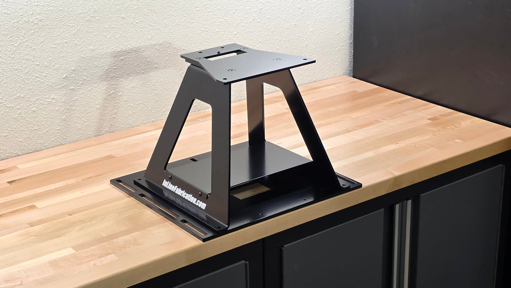 "Railplate" mounting solution for benches with embedded Rails / T tracks