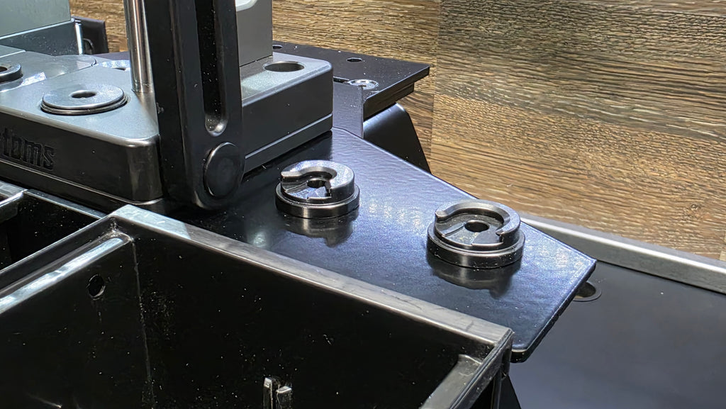 Triple bin sidebin for SAC Nexus press w/ (3) black bins & (3) bin barriers