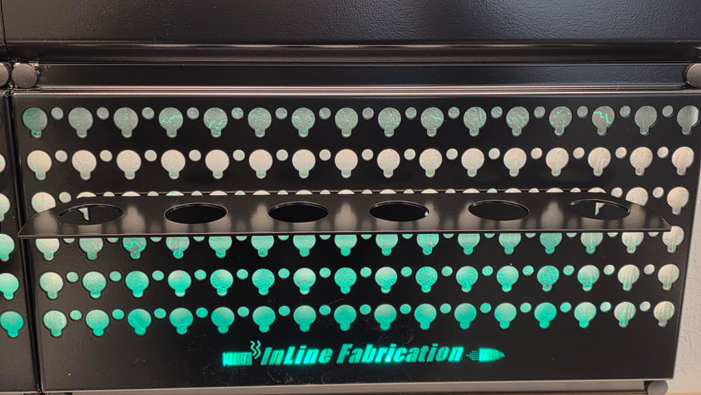 Die rack for 1 1/4" diameter dies
