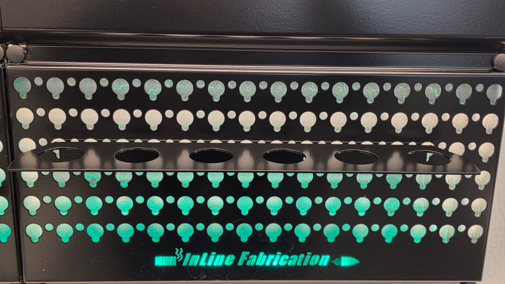 Die rack for 1 1/4" diameter dies
