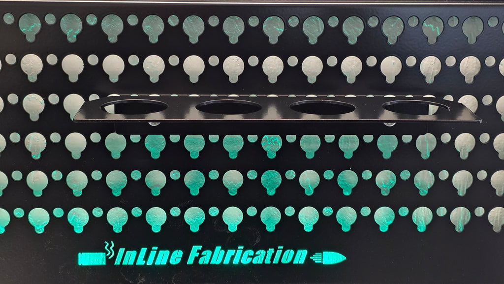 Die rack for 1 1/2" diameter dies
