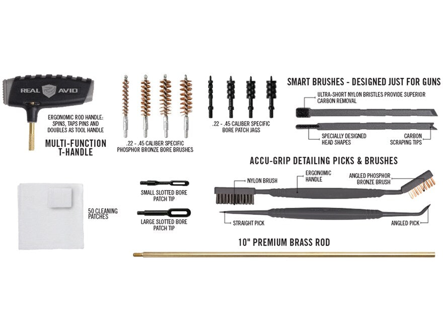 Real Avid Handgun Master maintenence Kit with Mat