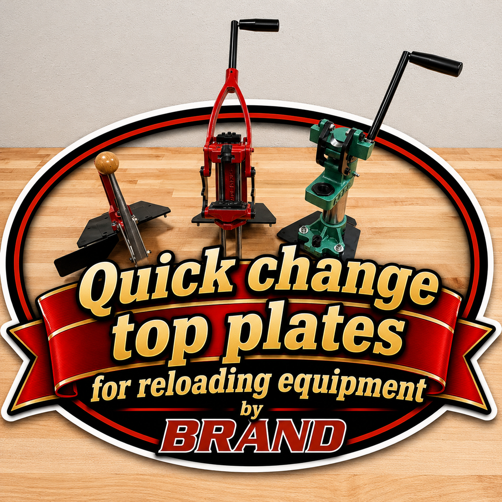 Quick change top plates for reloading equipment by BRAND