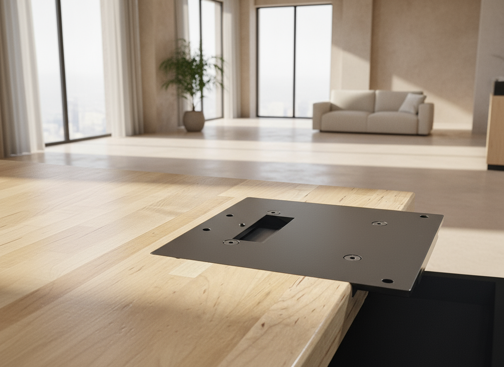 Flush mount quick change baseplate