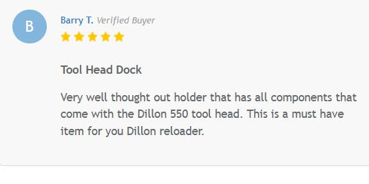 Toolhead Dock for Dillon RL 550 B & C presses (RL550)