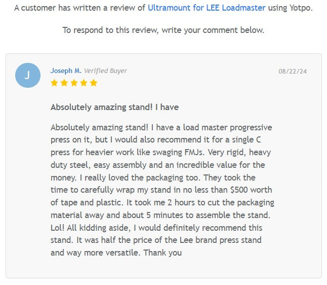 Ultramount™ Press Riser for Lee Loadmaster press