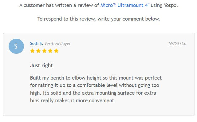 Micro™ Ultramount 4" Press Riser