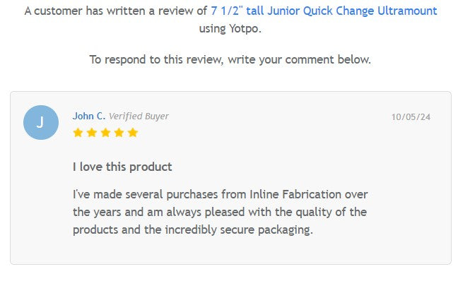 7 1/2" tall Junior Quick Change Ultramount