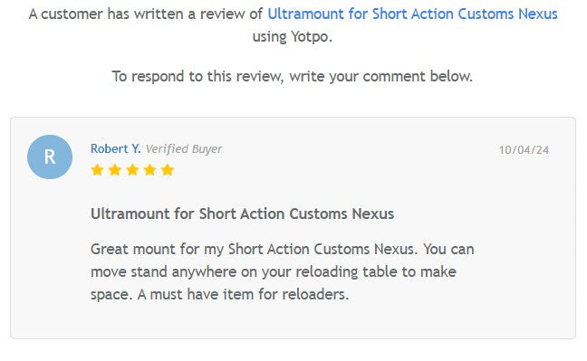 Ultramount™ Press Riser for Short Action Customs Nexus press