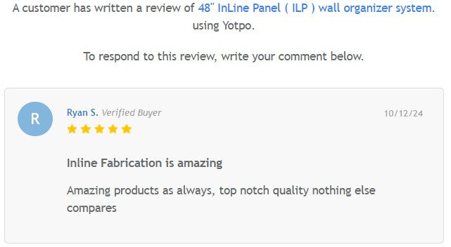 48" InLine Panel ( ILP ) Wall Organizer System