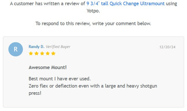 9 3/4" tall Quick Change Ultramount