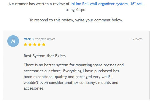 16" InLine Panel ( ILP ) Wall Organizer System