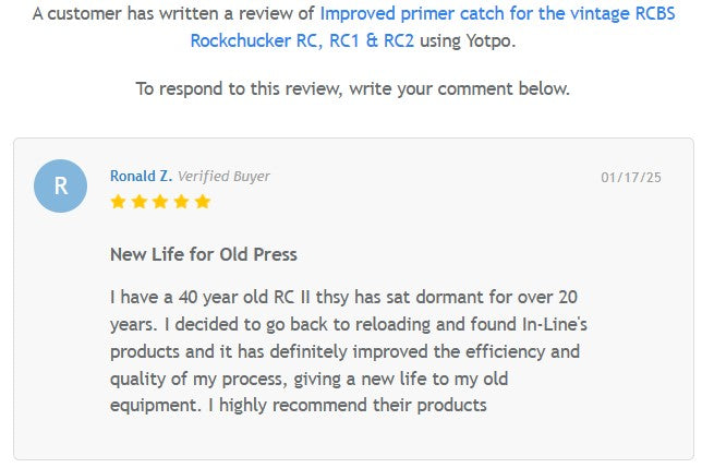 Improved primer catch for the vintage RCBS Rockchucker RC, RC1 & RC2