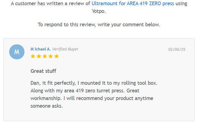 Ultramount™ Press Riser for Area 419 ZERO Turret press