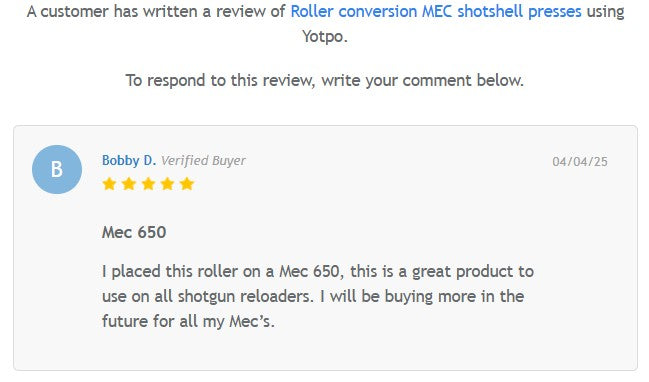 Roller conversion MEC shotshell presses