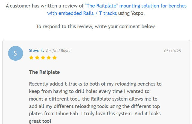 "Railplate" mounting solution for benches with embedded Rails / T tracks
