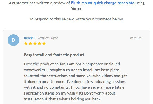 Flush mount quick change baseplate