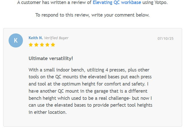 Elevating QC workbase