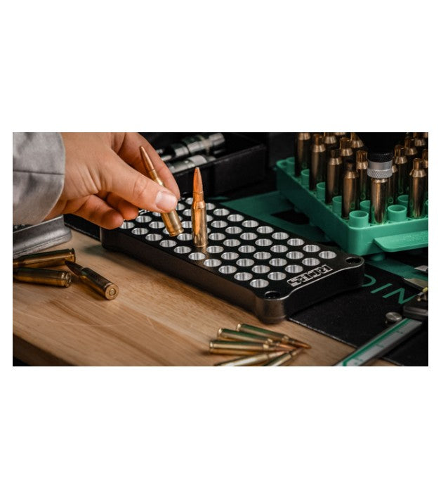 RCBS MatchMaster Multi-Fit Aluminum Reloading Tray 223 Remington and 308 Winchester 50-Round