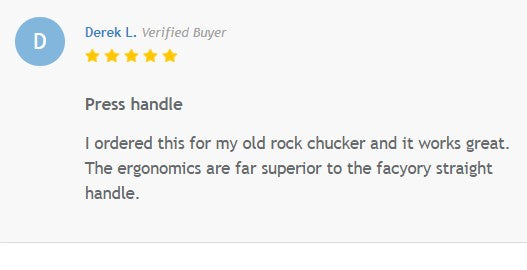 Ergonomic style roller lever for the vintage RCBS Rockchucker, RC I and the RC II & A3 press