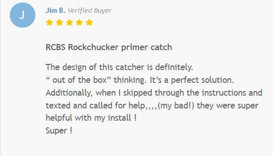 Improved primer catch for the vintage RCBS Rockchucker RC, RC1 & RC2