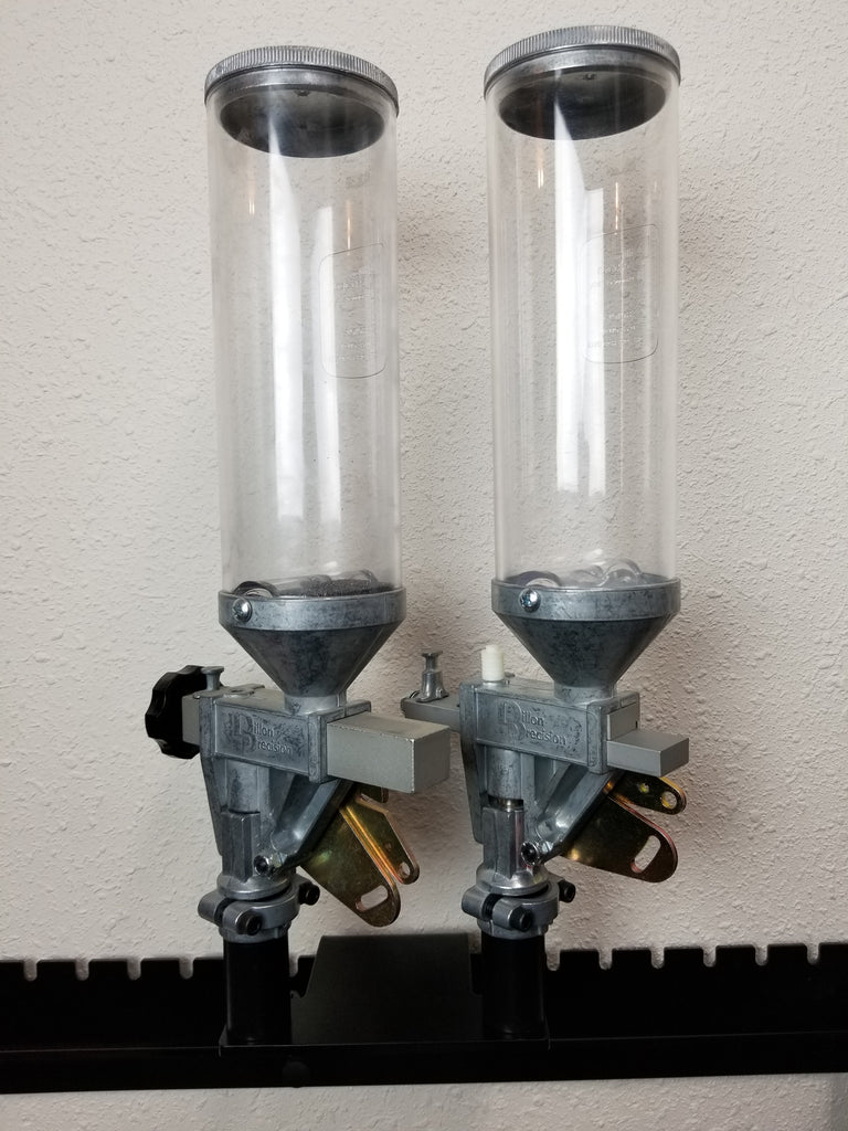 Powder measure dock (2 place) for Dillon RL 550 B & C, XL 650, XL 750, RL & Super 1050 and RL 1100 presses (RL550, XL650, XL750, RL1050, Super1050, RL1100)