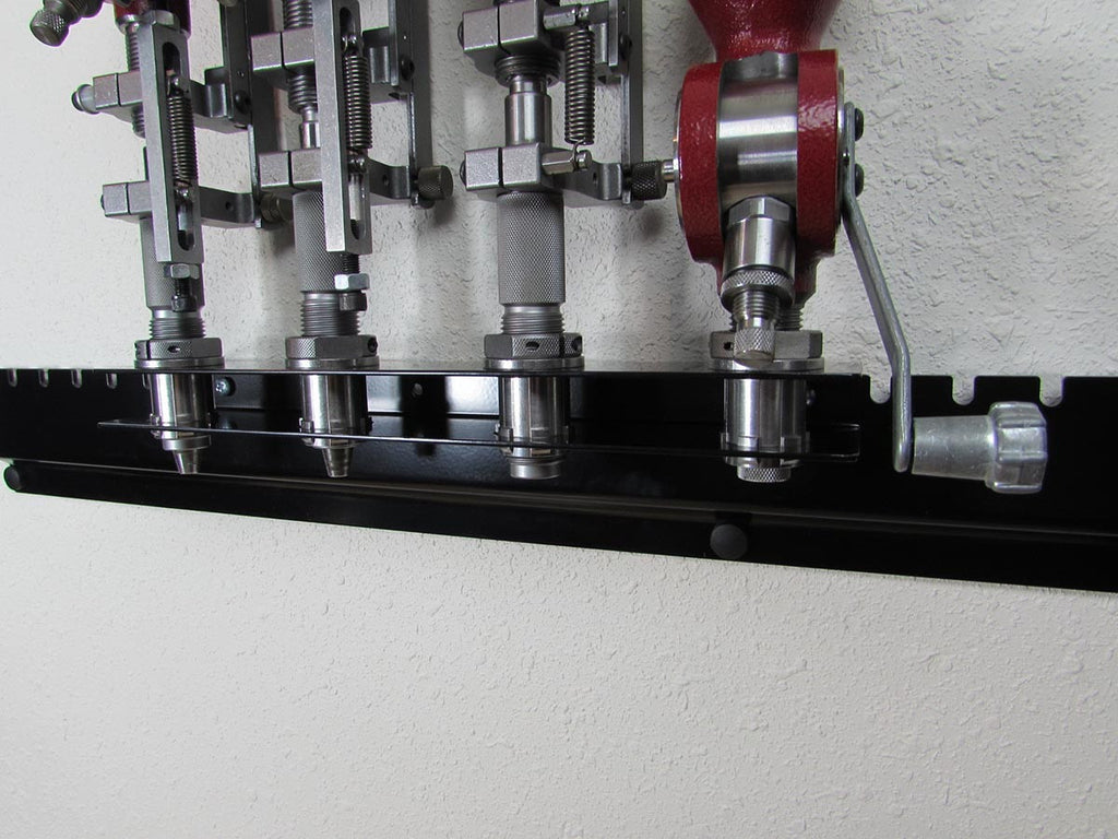 Powder measure dock for Hornady LNL measures