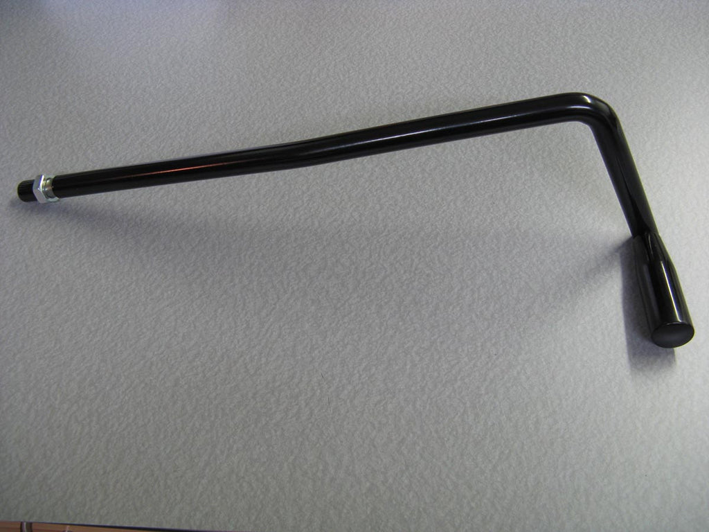 Ergonomic roller lever for the Hornady .50 BMG reloading press.