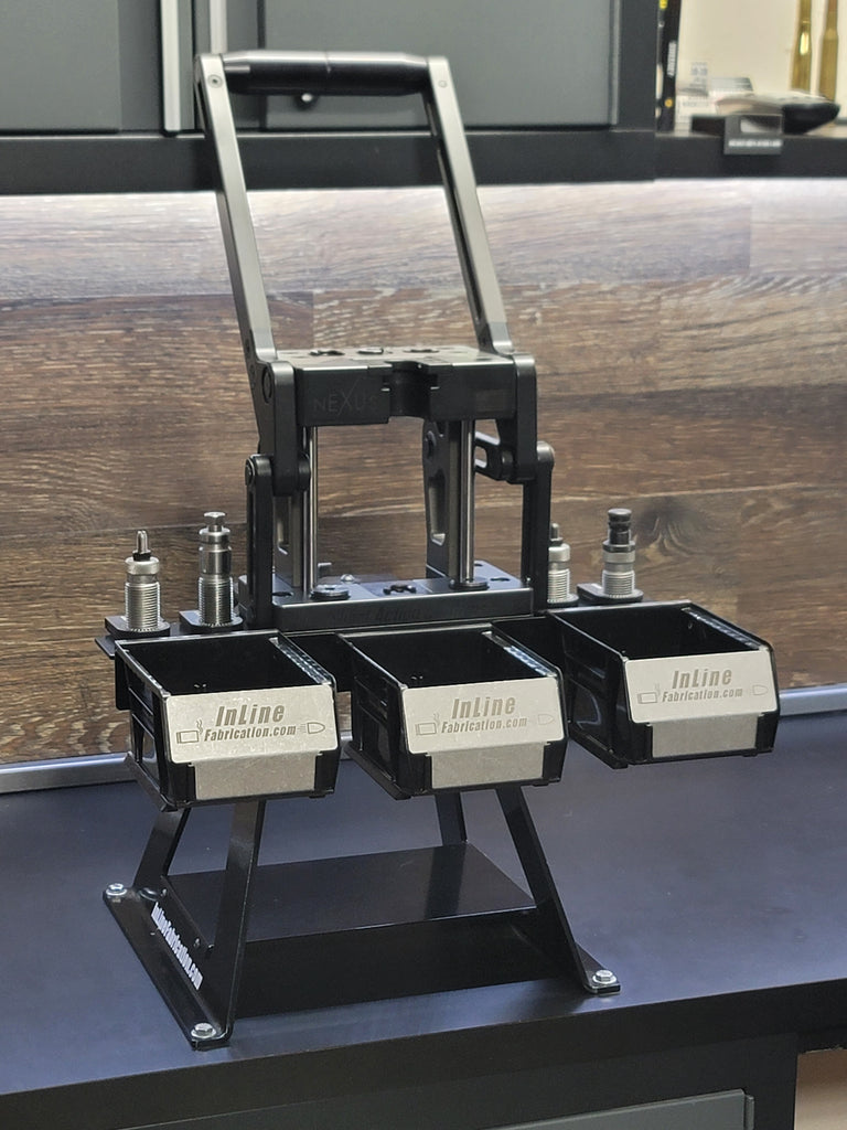 Triple bin sidebin for SAC Nexus press w/ (3) black bins & (3) bin barriers