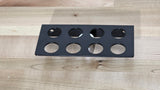 Rack for Hornady powder metering inserts & MEC powder bushings