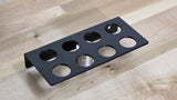 Rack for Hornady powder metering inserts & MEC powder bushings