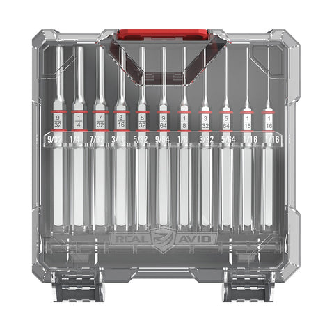 Real Avid Accu-Punch Standard Pin Punch 11-Piece Set
